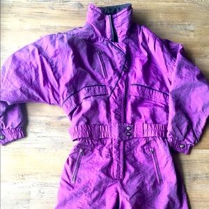 Edge purple ski jumpsuit